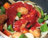 鶏唐揚げと玉ねぎとピーマンの和チリソース作り方9写真