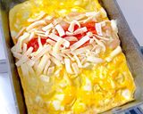 おうち居酒屋❤餅入り明太チーズ玉子焼きஐ作り方2写真