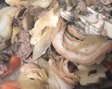 お麩とちくわぶでかさまし!牛肉と根菜煮作り方10写真