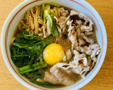 簡単ごちそう！豚すき焼き煮込みうどん作り方6写真