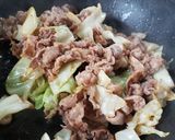 白米すすむ！簡単基本の牛肉とキャベツ炒め作り方5写真