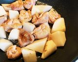 時短！メイン材料2つのとり大根煮作り方4写真