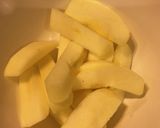 ドライりんごのチョコがけ　作り方1写真