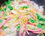 ♪焼豚と白菜のパスタ♪作り方4写真