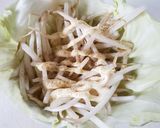 キャベツを器に☆ヘルシーもやしと玉子蒸し作り方2写真