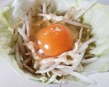 キャベツを器に☆ヘルシーもやしと玉子蒸し作り方3写真