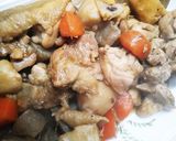 優しい味に♪里芋とこんにゃくの鶏肉煮込み作り方4写真