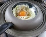 キャベツを器に☆ヘルシーもやしと玉子蒸し作り方5写真