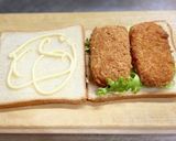 クリームコロッケでサンドイッチ作り方5写真