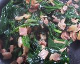 椎茸とベーコン香るほうれん草のソテー作り方3写真