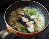 春雨キムチーズのスープ作り方1写真