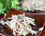 簡単♪ごぼう枝豆と塩昆布の栄養デリサラダ作り方3写真