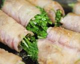 ヘルシーレシピ♪シャキシャキ水菜の肉巻き作り方2写真