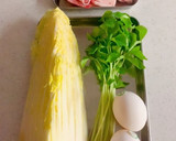 白菜の卵とじ作り方1写真