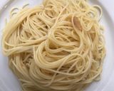 簡単!しらすと梅のガーリックパスタ作り方8写真