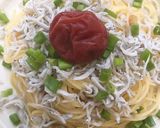 簡単!しらすと梅のガーリックパスタ作り方11写真