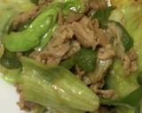 速攻☆満足おかず☆　　牛肉レタス炒め作り方5写真
