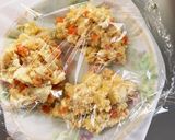 豆腐バーグ入り簡単坦々鍋味ドーム蒸作り方5写真