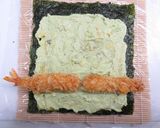 えびフライとアボカドのうず潮巻き寿司作り方10写真