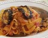 簡単。無添加。トマト缶の揚げ茄子パスタ。作り方5写真