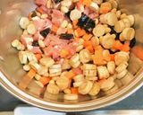 鶏肉と大豆と人参と昆布と鶏肉の五目煮作り方2写真