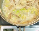 鶏肉と舞茸と白菜のクリーム煮・スープ作り方7写真