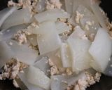 簡単♪美味♪レンジ大根と鶏ミンチの炒め煮作り方4写真