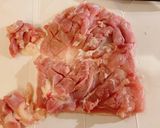 鶏肉の竜田揚げ(白ネギ甘酢ソースかけ)作り方2写真