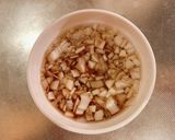 鶏肉の竜田揚げ(白ネギ甘酢ソースかけ)作り方3写真