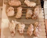 鶏肉の竜田揚げ(白ネギ甘酢ソースかけ)作り方6写真