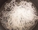 白滝えのき玉ねぎ明太子ソースパスタ作り方1写真