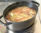 簡単に【キャベツとさつま揚げのお味噌汁】作り方4写真