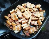 乾パンリメイクおつまみ❤ベーコン&黒胡椒作り方3写真