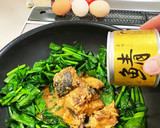 簡単5分！ほうれん草とサバ缶の炒め物作り方3写真