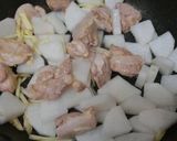 フライパンで簡単☆鶏もも大根の炒め照り煮作り方2写真