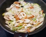 長ネギとちくわのゆずこしょう照り焼き作り方2写真