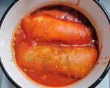 チーズ入りロール白菜の野菜ジュース煮作り方5写真