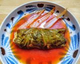 チーズ入りロール白菜の野菜ジュース煮作り方7写真