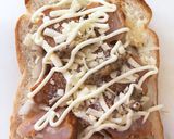 照り焼きチキンの冷凍作りおきトースト作り方4写真