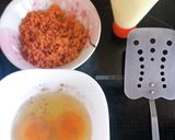 お弁当に☆鮭マヨオムレツ作り方1写真
