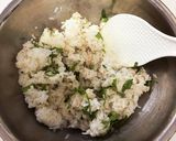大葉とごまの肉巻きご飯作り方2写真