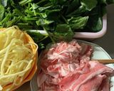お出汁が美味しい豚とほうれん草鍋作り方1写真