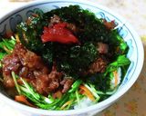簡単☆チョレギサラダと焼肉で丼ぶり♪絶品作り方5写真