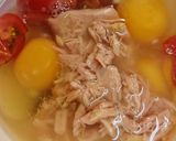 ツナとトマトの卵焼き作り方1写真