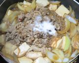 時短簡単☆すき焼きのタレで作る具沢山牛丼作り方9写真