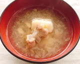 大根おろしと鶏肉のほっこり和風スープ作り方8写真