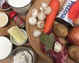 牛肉のトマトクリームシチュー作り方1写真