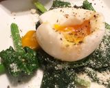 ほうれん草のソテー半熟ゆで卵のっけ作り方3写真