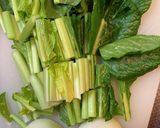 苦味なし小松菜の炒め物作り方1写真