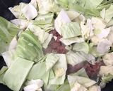 コンビーフキャベツ焼きそば作り方10写真